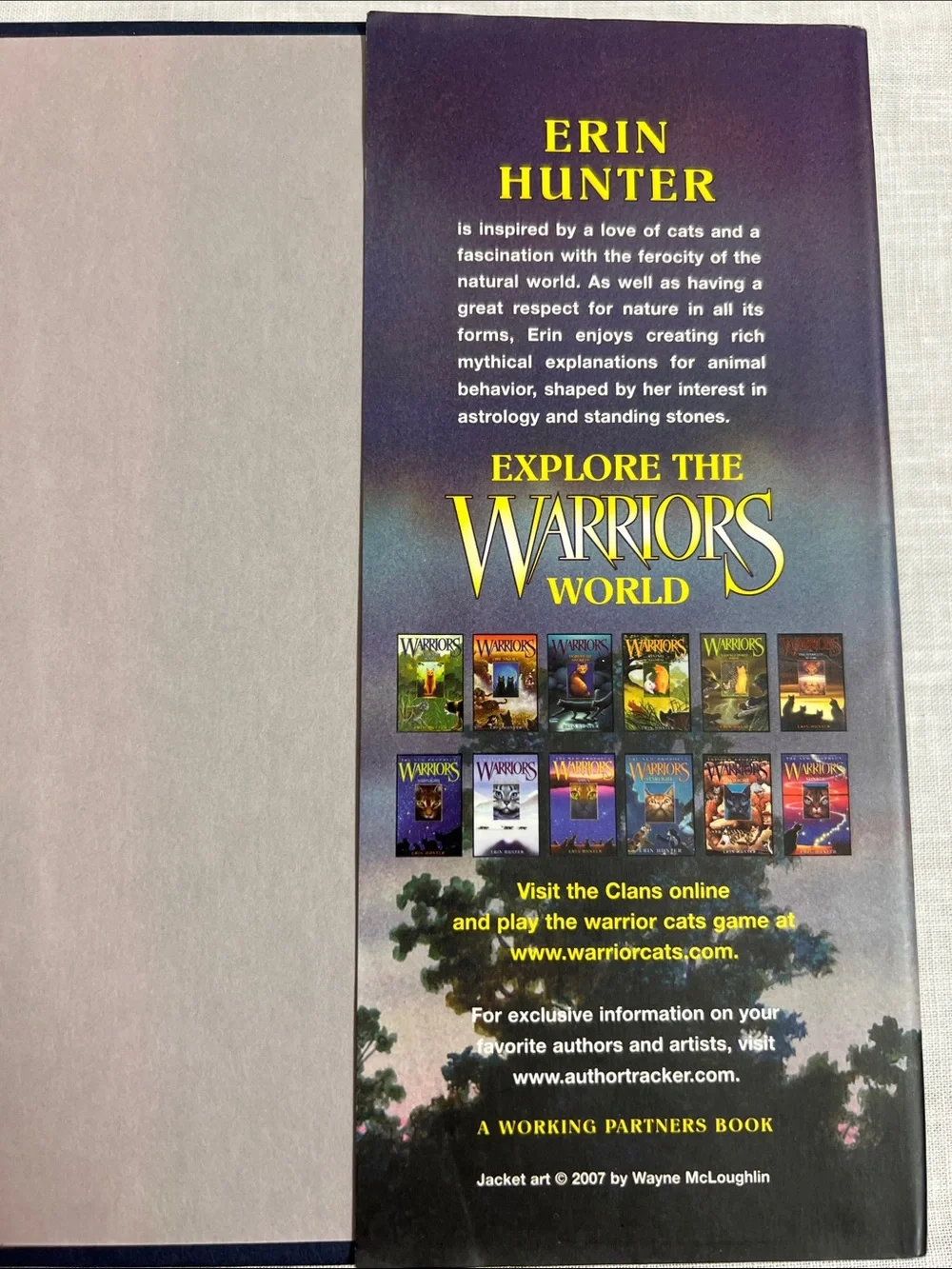 Warriors: The Sight by Erin Hunter - Purple Cover with Multicolor Cat Artwork